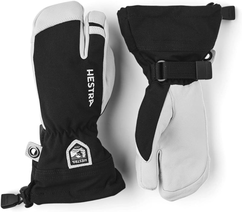 HESTRA Army Leather Heli Ski Jr. 3-Finger schwarz - 4