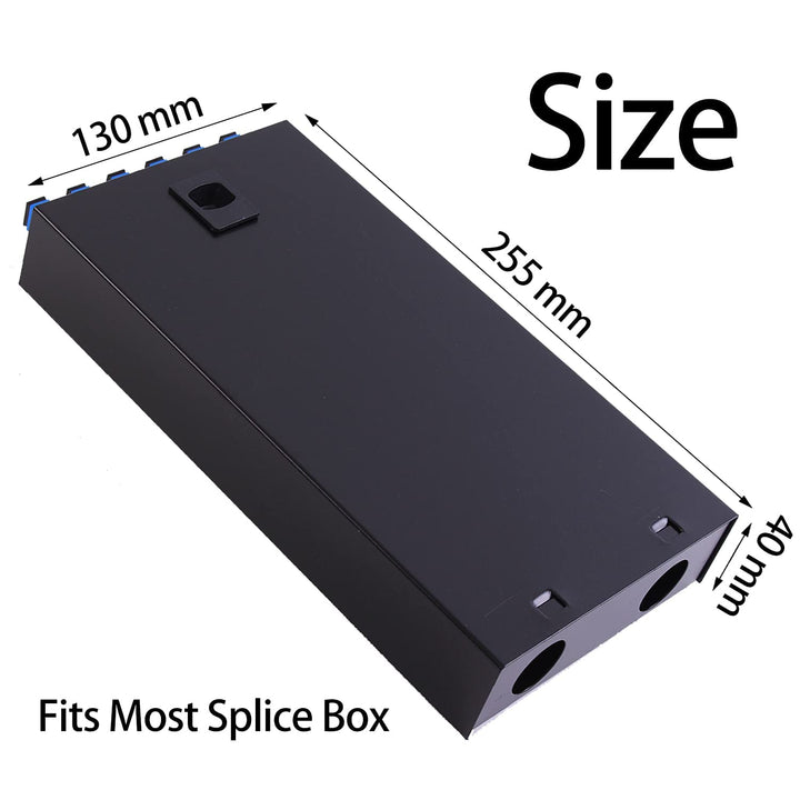 LGX Panel Wall Mount Fiber Enclosure LC-UPC Kit Enthält 6 Duplex LC SM Koppler im Karton mit 12 Strä