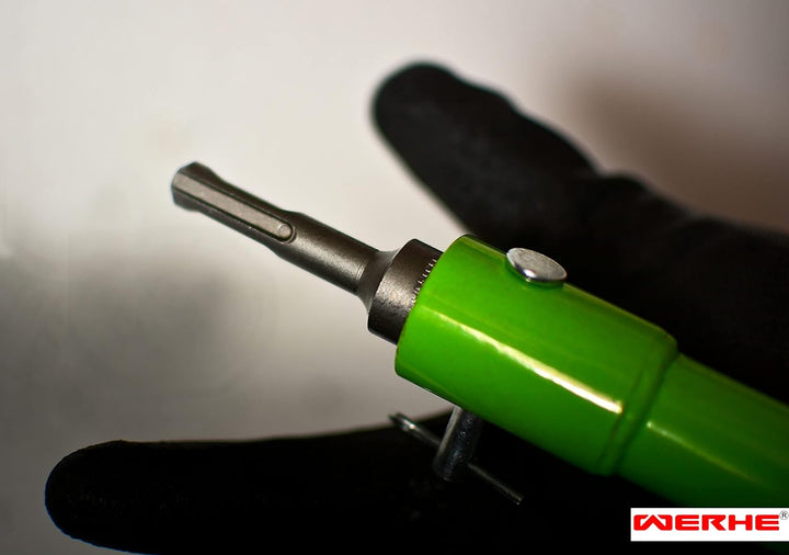 WERHE Erdbohrer 120mm mit SDS Plus Aufnahme Robuste Bohrspitze Pfahlbohrer Bohrer
