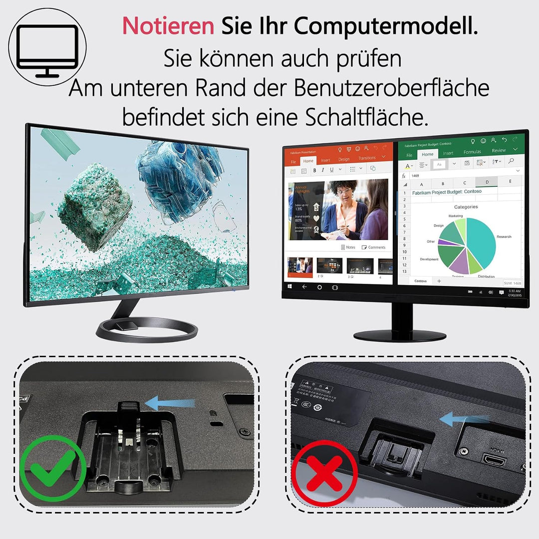 SB271 VESA-Adapter kompatibel mit Acer 24" 27" Monitoren(Passend für SA241Y bi,SA271 bi,SB241Y Abi,S