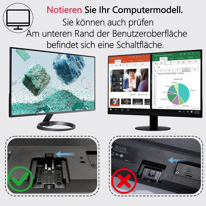 SB271 VESA-Adapter kompatibel mit Acer 24" 27" Monitoren(Passend für SA241Y bi,SA271 bi,SB241Y Abi,S