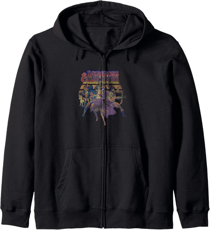 Dungeons &amp; Dragons Retro Characters Action Pose Kapuzenjacke