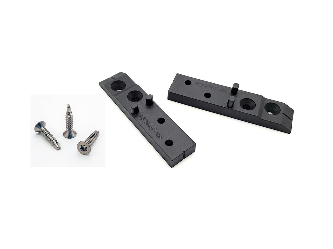 My Plast Terrassen-Abstandhalter – unsichtbarer Distanzhalter inkl. V2A Schrauben für ALU und Holz U