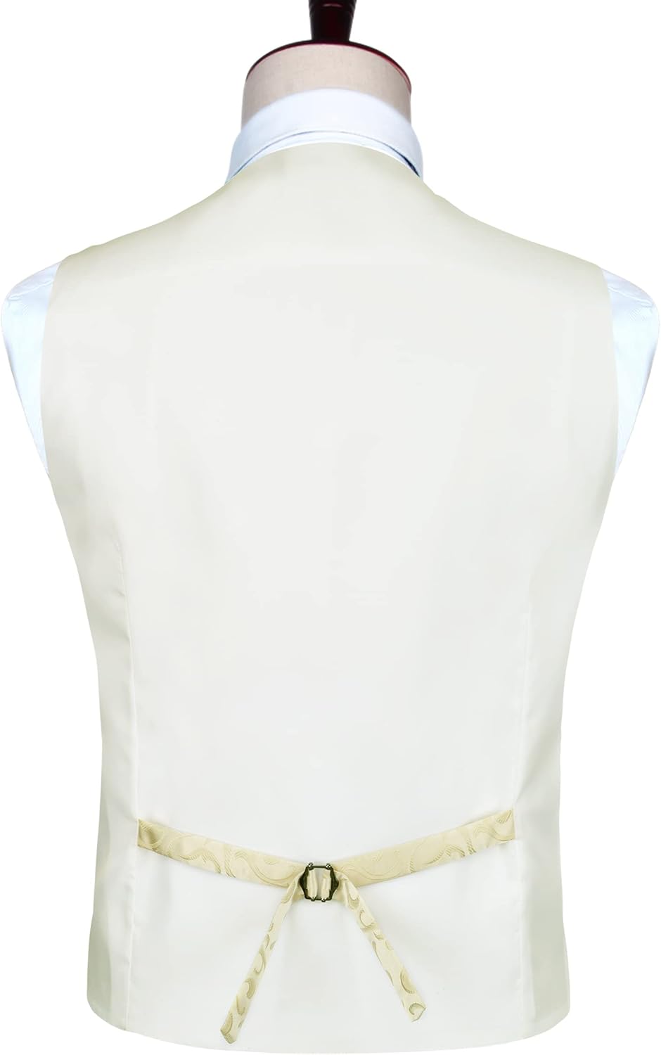 Rithern Herren Weste Paisley Floral Jacquard Seide Krawatte Einstecktuch Taschentuch Set mit Mansche