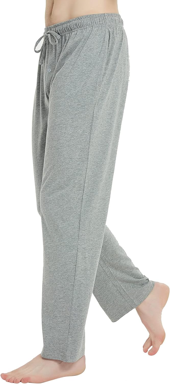 U2SKIIN Pyjamahose Herren lang 100% Baumwolle, Schlafhose Herren Schlafanzughose lang Pyjama Hose Sc