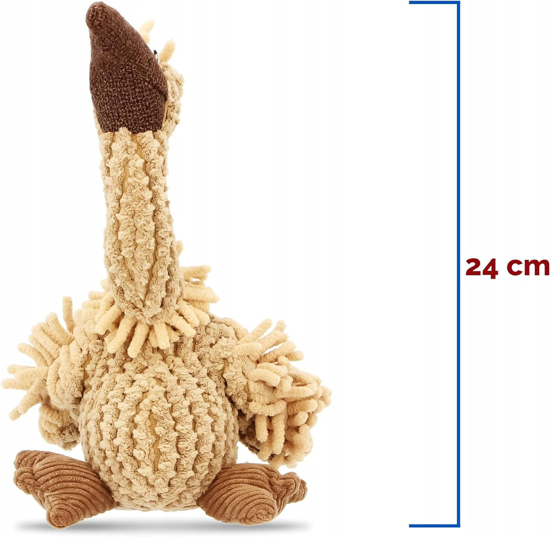 TRIXIE Geier Gustav Hundespielzeug, 24 cm (Packung mit 2), Braun 24 cm (Packung mit 2)