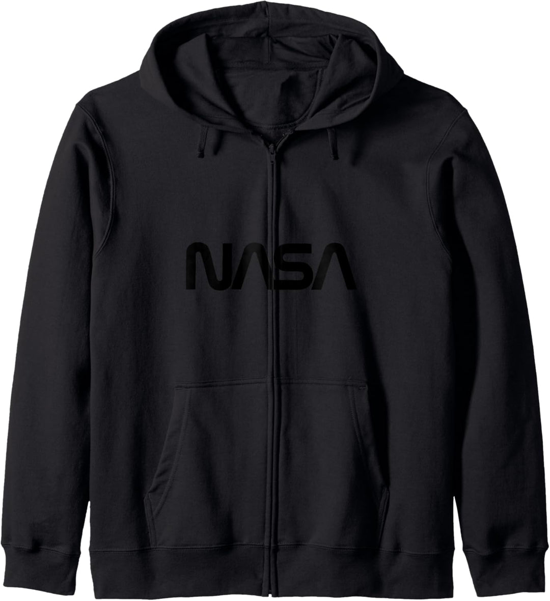 Offiziell lizenziertes NASA Black Worm Logo Kapuzenjacke