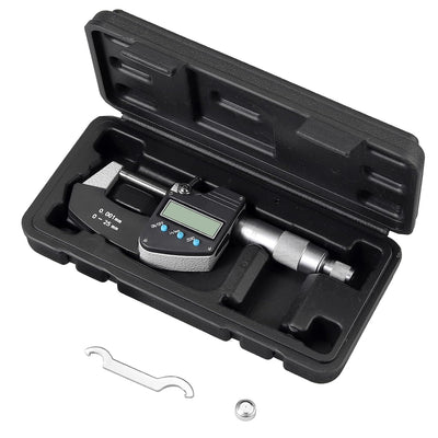 AUTOUTLET Micrometer Digitale Bügelmessschrauben 0-25 mm/ 0.001mm(0.00005"), LCD Digitale Mikrometer