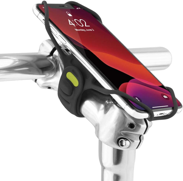 Bone Handyhalterung Fahrrad für Vorbau Befestigung, Stossdämpfer Handyhalter Stasse- Renn- und Toure
