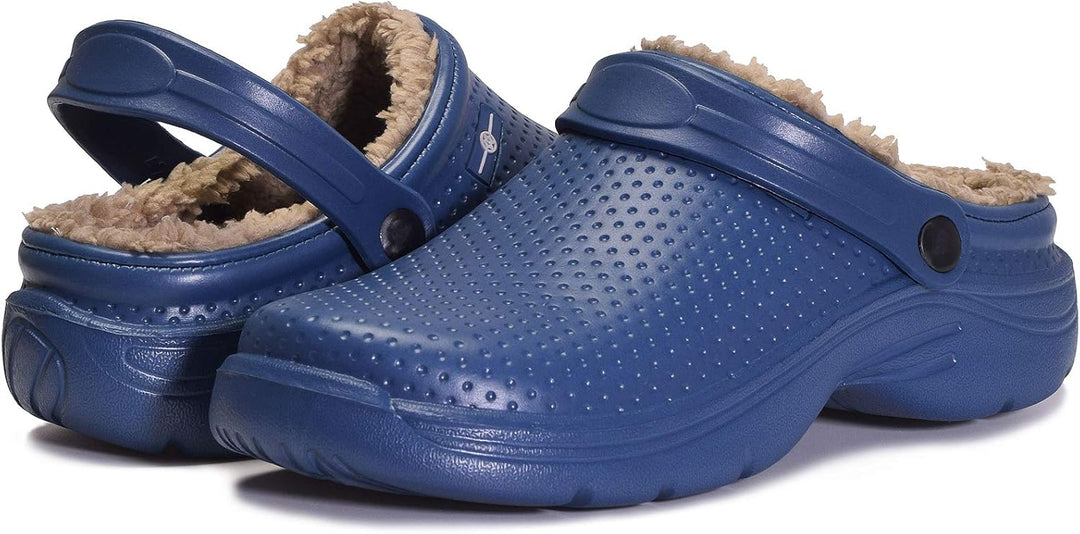 Eagsouni Damen Herren Lined Clogs Winter Hausschuhe Gefüttert Pantoletten Gartenschuhe Wärme Pantoff