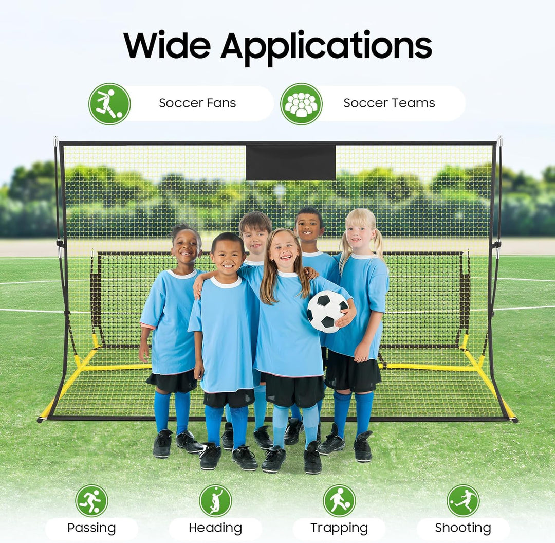 Fussball Rebounder Netz 2 in 1 für Passspiel &amp; Techniktraining