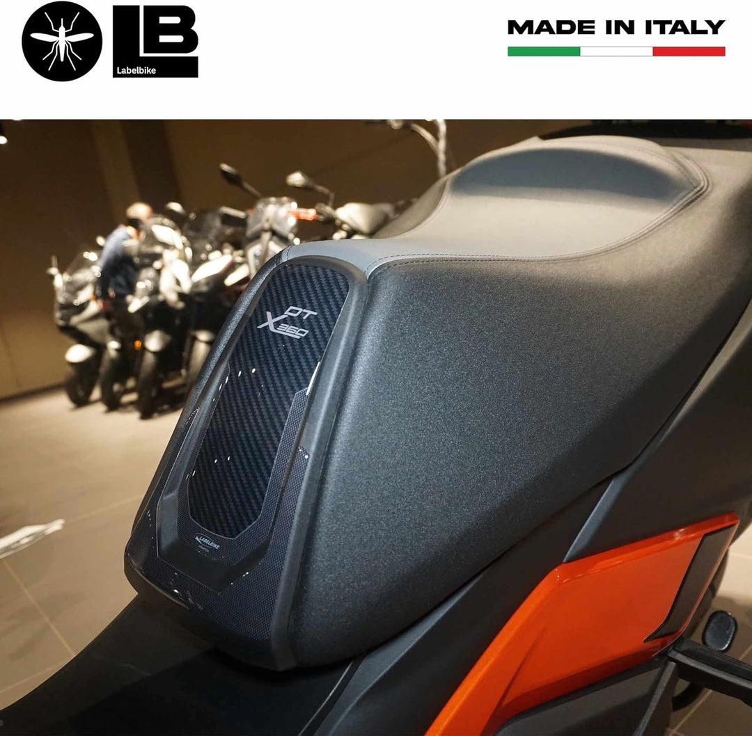 labelbike - 3D Harz Aufkleber Frontschutz Sattel Scooter Bolzen kompatibel mit Kymco DTX 360 125 300
