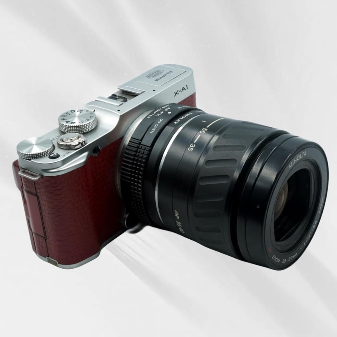 PHOLSY Objektivadapter mit Blendenring Kompatibel mit Sony A und Minolta AF Mount Objektiv auf FX Mo