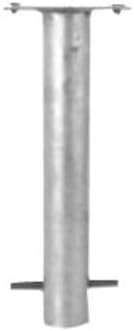UvV Bodenanker als Zubehör für UvV Absperrpfosten 900 x 70x70 mm Vierkantrohr umlegbar/klappbar