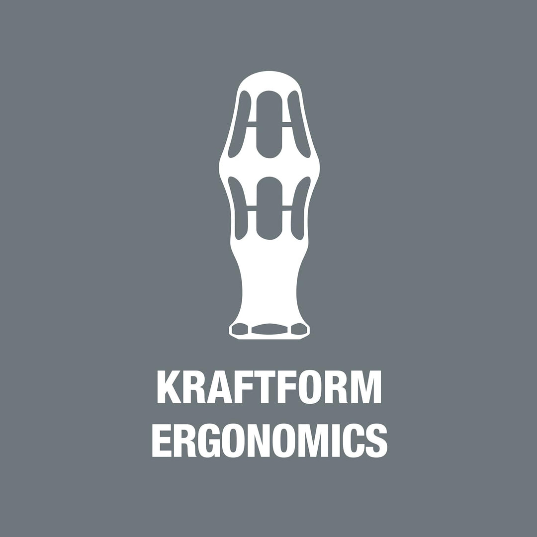 Wera Kraftform Kompakt 60, 17-teilig, Schwarz, 05059295001 & 950 SPKL/9 SM N Multicolour Winkelschlü