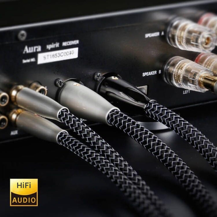 SKW High End Kupfer und Silberlitzendrähte HiFi Balanced XLR Stecker auf XLR Buchse 3 PIN Mikrofonka