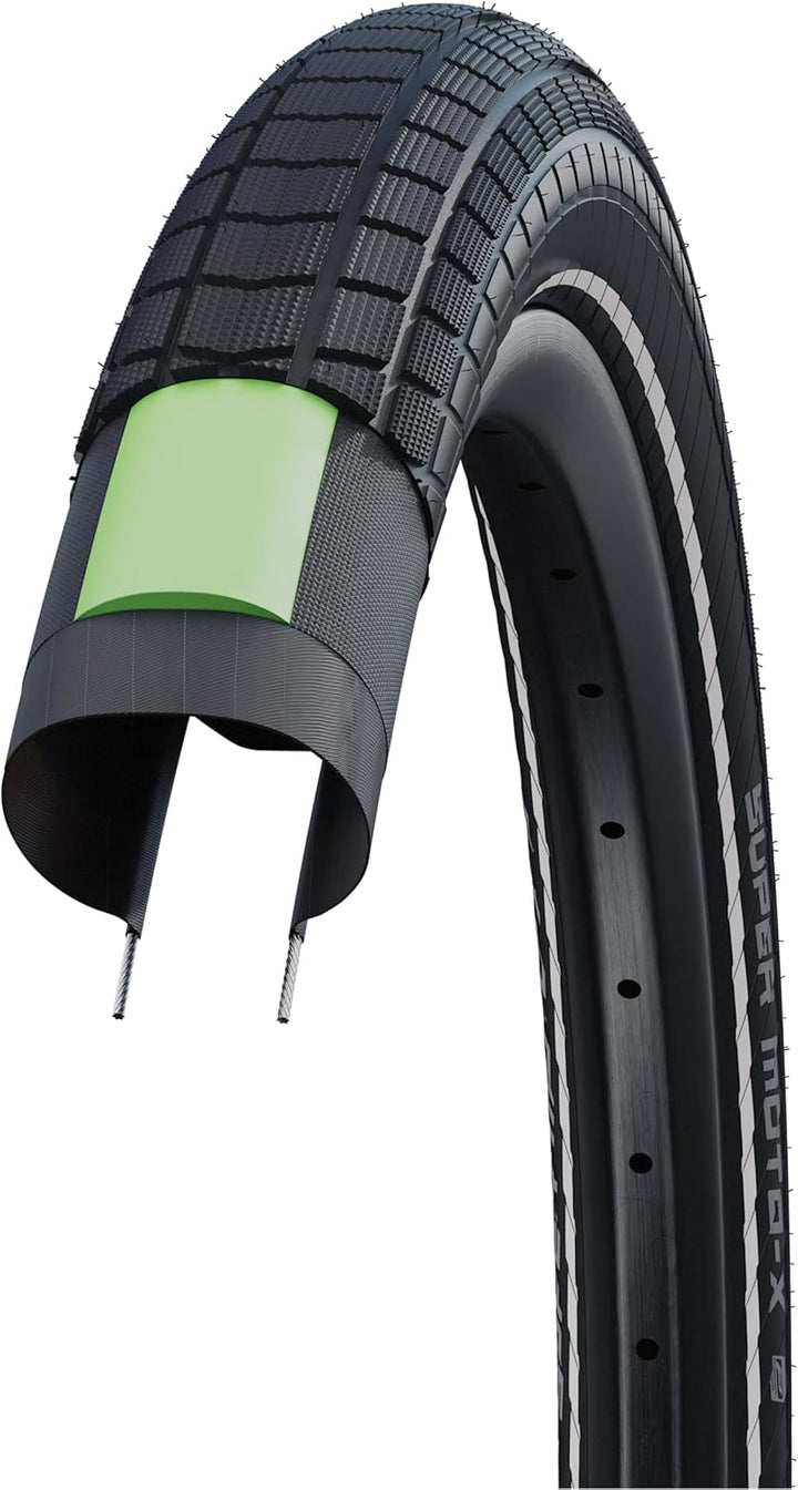 Schwalbe Super Moto-X (DC) Fahrrad Reifen // 62-406 (20×2,40?) Schwarz, Schwarz