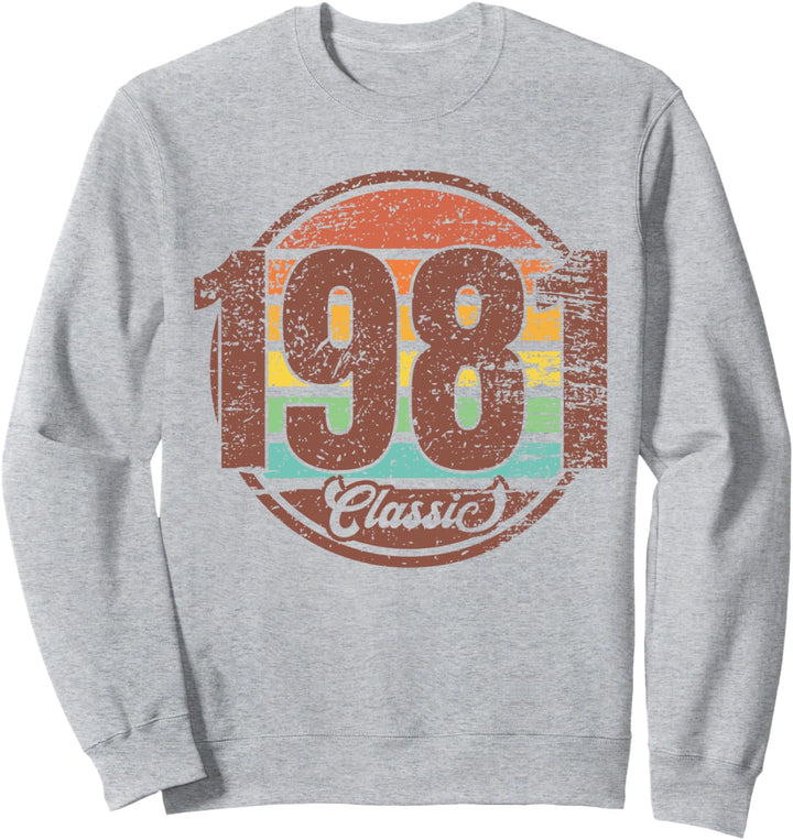 Vintage 1981 Classic Shirt 40 Jahre Retro 40. Geburtstag Sweatshirt