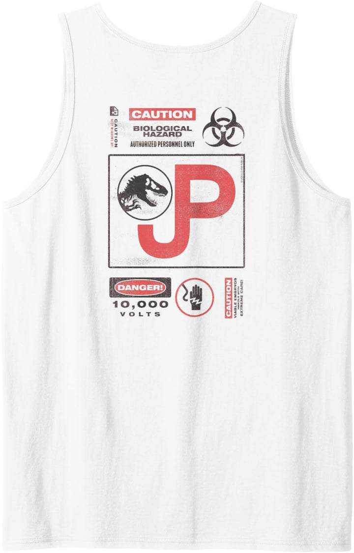 Jurassic Park 30th Anniversary Caution Retro Tank Top
