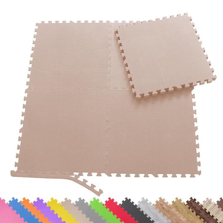 Sporttrend 24® 24 Schutzmatten + 48 Randstücke Set Farbwahl 60x60x1cm | 8,64qm | Bodenschutzmatte Sp