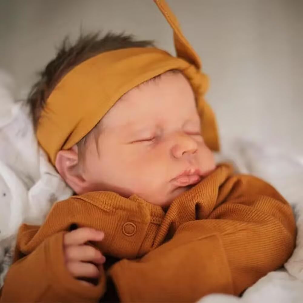 Zero pam Reborn Baby Puppen Mädchen 20 Zoll 50 cm Vollsilikonpuppen Realistische Reborn-Baby-Puppe A