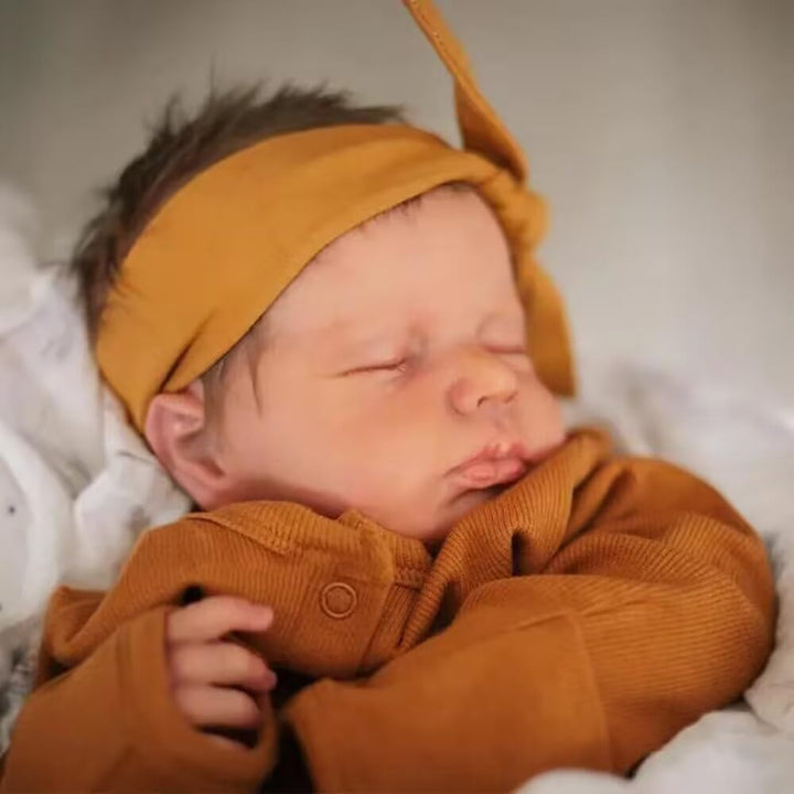 Zero pam Reborn Baby Puppen Mädchen 20 Zoll 50 cm Vollsilikonpuppen Realistische Reborn-Baby-Puppe A