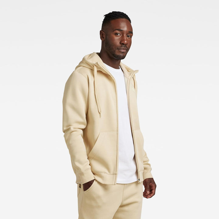G-STAR Herren Premium Core Hooded Sweatshirt S Beige (Postbag D16122-c235-1868), S Beige (Postbag D1