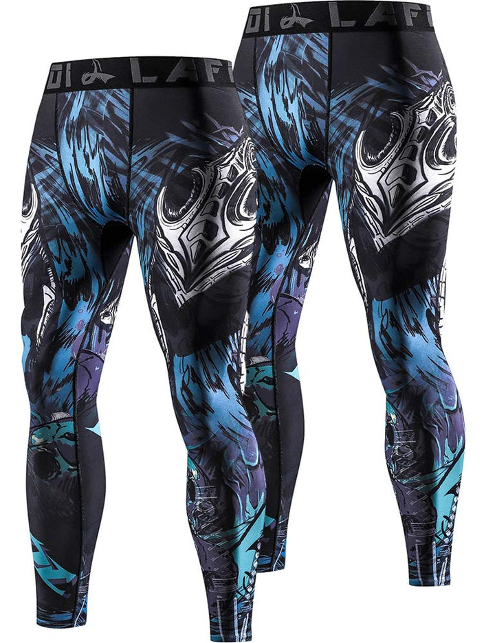 LAFROI Herren Schnelltrocknende Kompressions-Leggings-YSK08 Commander X2 S, Commander X2 S