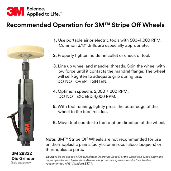 3 M Streifen Off Rad, 4 Inches, beige, 1 4 in x 5/8 in, 4 in x 5/8 in