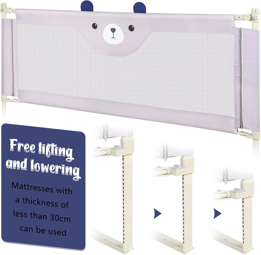 Bettgitter für Kinder, tragbar, für Babybett, Sicherheitsgitter für Kinderbett, Bettgitter für Babys