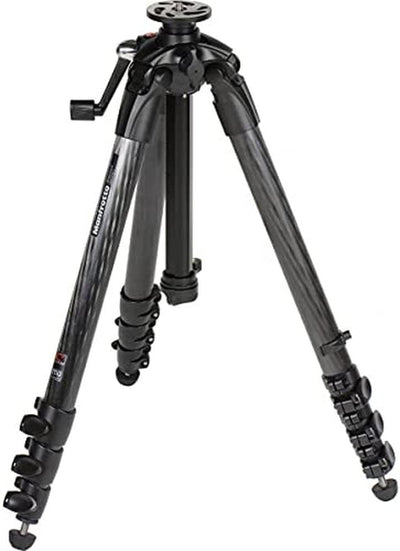 Manfrotto MT057C4-G Carbon Fiber Stativ mit 3 Auszügen und Kurbelsäule MT057C4-G mit Kurbelsäule, MT