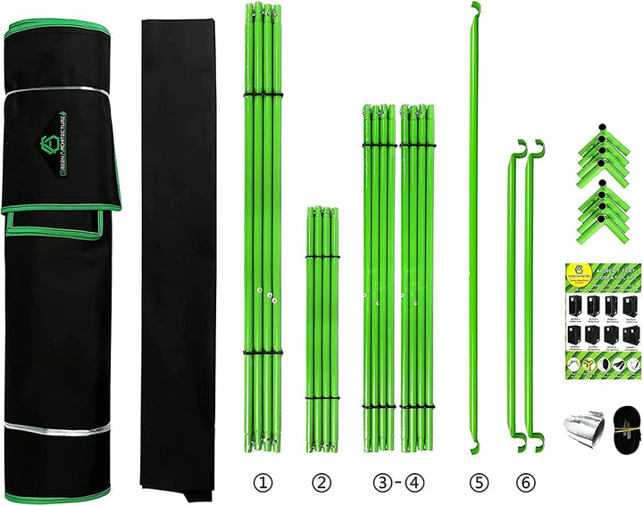 GA growzelt 100x100x200 cm,90x90x180 cm,60x60x120 cm anzuchtzelt Zelt Reflektierendes Mylar-Hydrokul