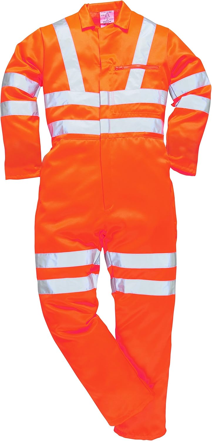 Hi-Vis Polycotton Coverall RIS Color: Orange Talla: 3 XL 3XL Orange, 3XL Orange