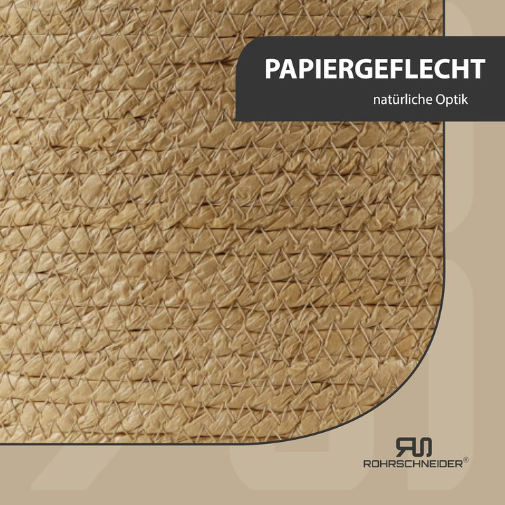 Rohrschneider umweltfreundlicher Tierkorb | Hundebett & Katzenbett aus geflochtenem Papier mit weich
