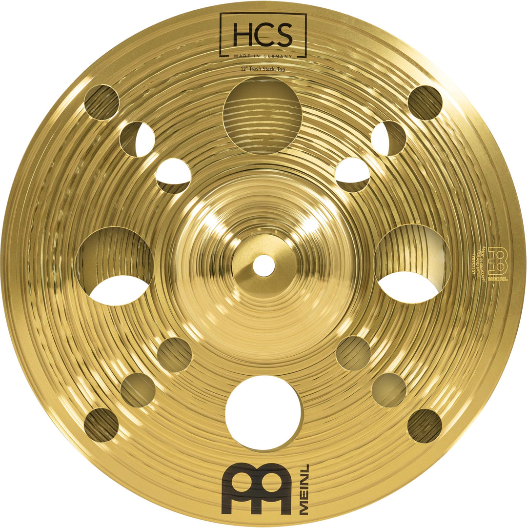 Meinl Cymbals HCS Trash Stack 12 Zoll (Video) Schlagzeug Becken (30,48cm) Messing, Traditionelles Fi