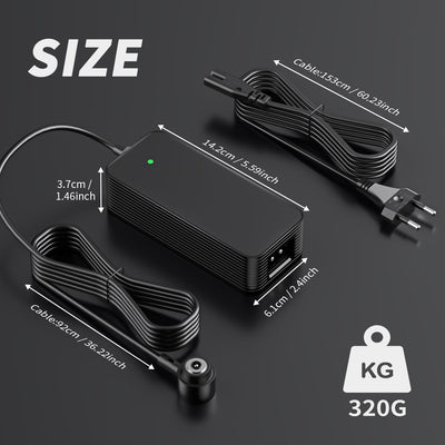 Prodrocam Scooter Ladegerät für Xiaomi Mi4 Pro, 41V 2A Batterie Ladegerät für Elektroroller Scooter