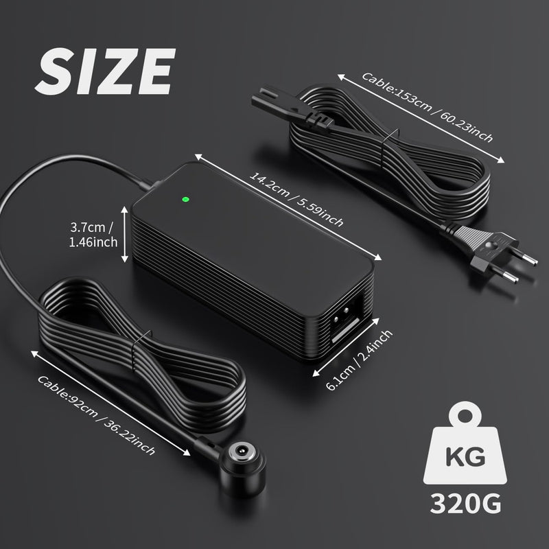 Prodrocam Scooter Ladegerät für Xiaomi Mi4 Pro, 41V 2A Batterie Ladegerät für Elektroroller Scooter
