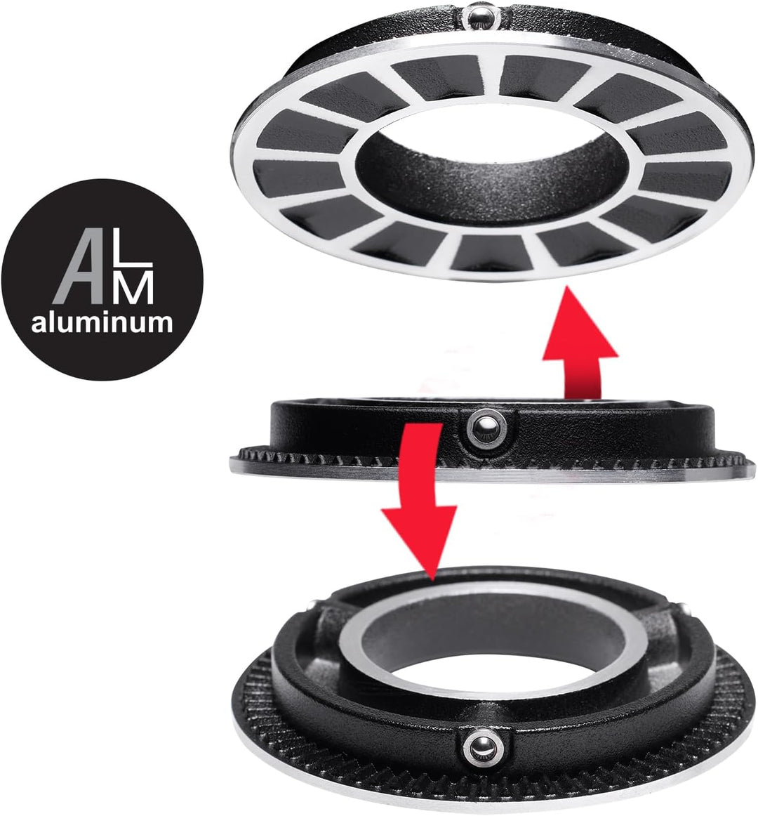 Manfrotto 60 Mm Flachbasis‑Adapter, Kompatibel mit MVH500XAH Videokopf, Anti‑Verdrehsicherung für St