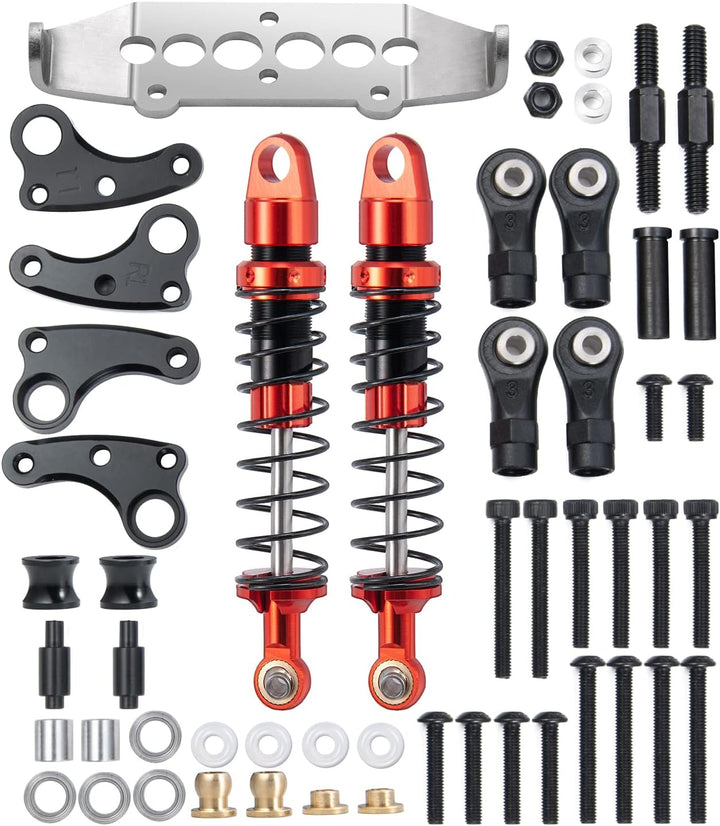AXspeed 2 Stück 80 mm Metall-Stossdämpfer Cantilever Suspension Kit für 1: 10 TRX4 RC Crawler Car Up
