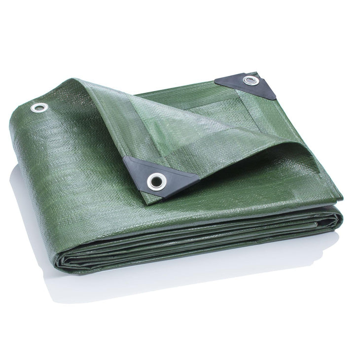 GardenMate 2x3m 200g/m² Premium Gewebeplane Abdeckplane Schutzplane Bootsplane Grün schwere Qualität