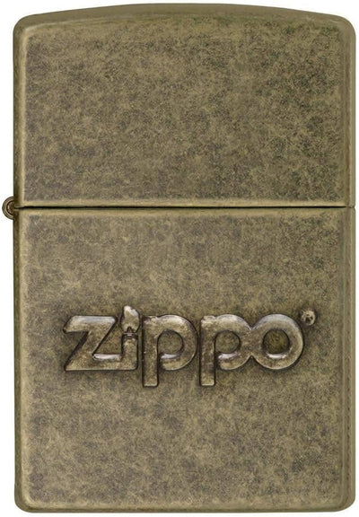 Zippo 60002307 PL Stamp Feuerzeuge, Messing, Edelstahloptik, 1 x 3,5 x 5,5 cm