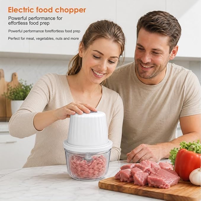Zerkleinerer Elektrisch 400ml, Gemüsezerkleinerer Zwiebelschneider Elektrisch Multizerkleinerer, Min