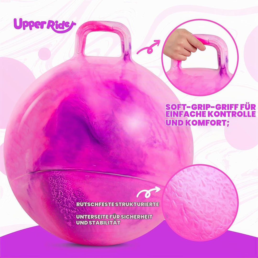 U&amp;C Planet Hüpfball Aufblasbarer Hopperbal mit Pumpe, 45 cm Hopper Ball für Kinder，max. Belastbarkei