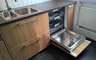 IKEA Gleitscharnier Behjälplig für vollintegriete Geschirrspüler aller Marken (silber, neue Version