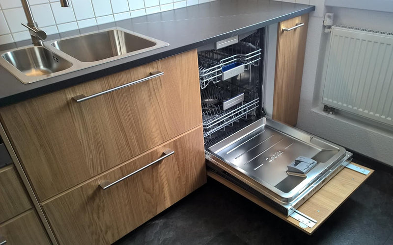 IKEA Gleitscharnier Behjälplig für vollintegriete Geschirrspüler aller Marken (silber, neue Version