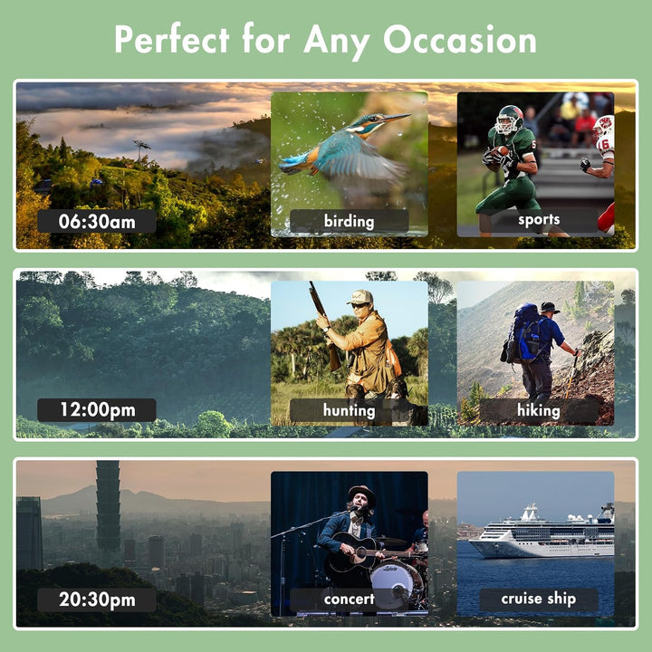 Ferngläser für Erwachsene,10x25 hochleistungsfähiges kompaktes wasserdichtes Fernglas mit klarem BAK