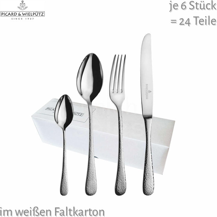 Picard &amp; Wielputz 4005481180636 6180 Mia Tafelservice in Geschenkbox, massiver Griff, 24-teilig, Ede