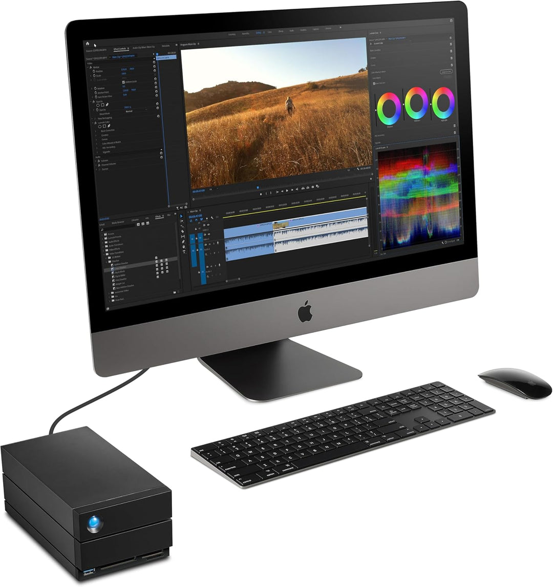LaCie 2big Dock Thunderbolt 3 28TB externe Festplatte, 3.5 Zoll, Thunderbolt 3, RAID 1, 2, USB-C + C