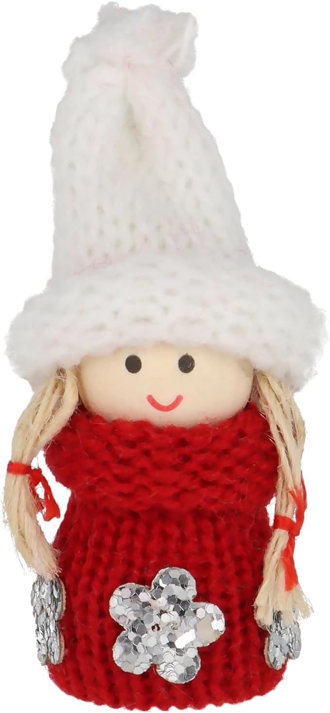CREOLOGIC Mini-Wichtel Figur 7cm · Baumschmuck· Weihnachtsdekoration · Wintermütze · Deko · Wichtelg