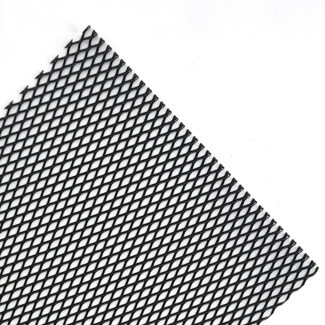 Simoni Racing GSA/1N Schmale Mesh Aluminium- Grösse 125 X 20 Cm, Schwarz